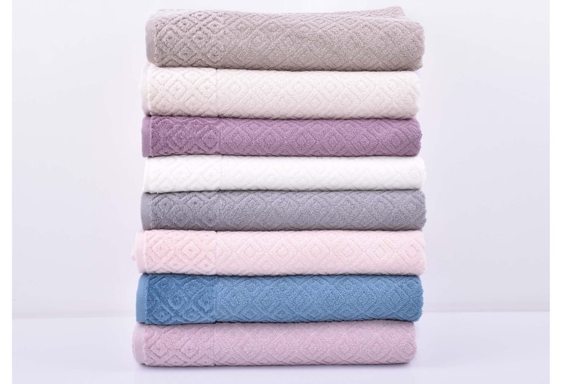 Turkish Organic Cotton Bath Towel Handwoven Bamboo Hammam Towels, Soft & Absorbent, Hand Made Towel, Soft Towel, Hammam Towel zdjęcie 2