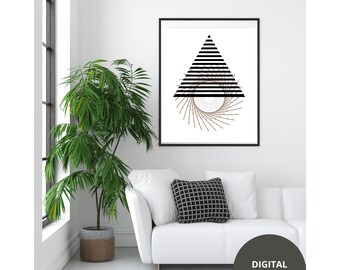 A decorative poster, geometric shape, DIGITAL DOWNLOAD