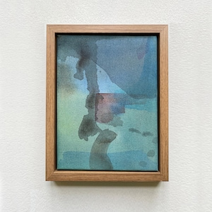 Original Abstract Painting, Acrylic on Canvas, Teal Green, Wall Art