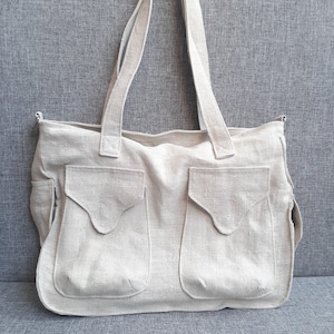 Weiße Segeltuch-Frauen-Umhängetasche, Sommer-Baumwollfutterhandtasche