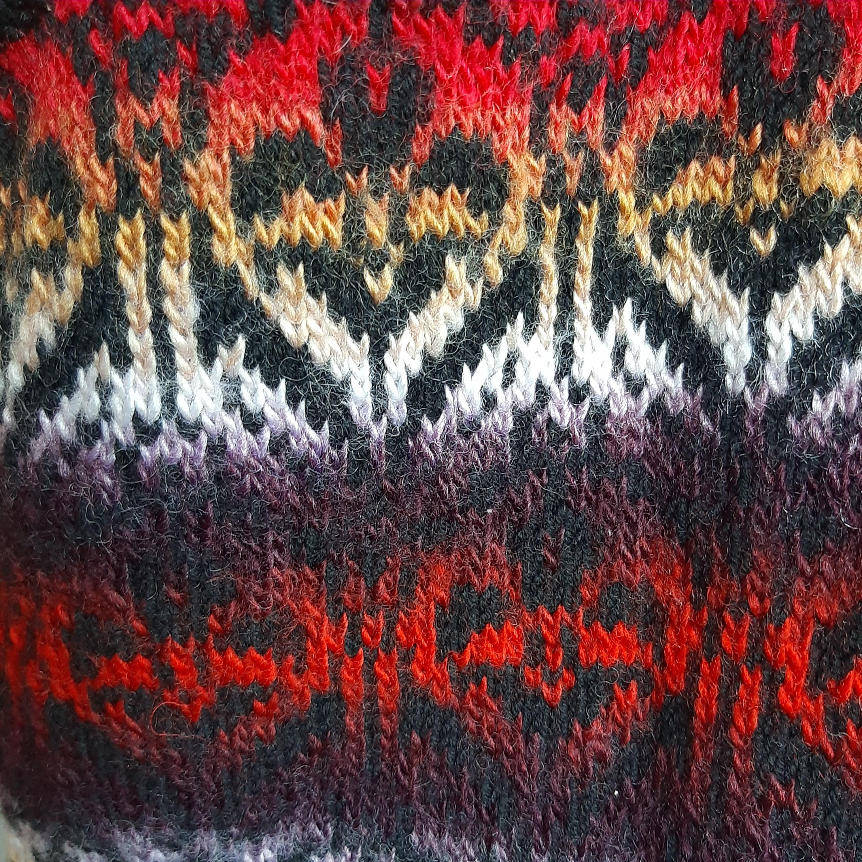 Gilet à Capuche Tricoté Main En Jacquard - 100% Laine, Vintage, Très Bon état, Taille Unique/enfant