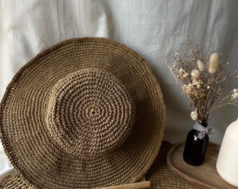 Jaden Rael Madagascar‎ 100% Raffia hat size medium Jaden‎ Rael Madagascar 100% Raffia hat size medium Tan - $77  main image 3