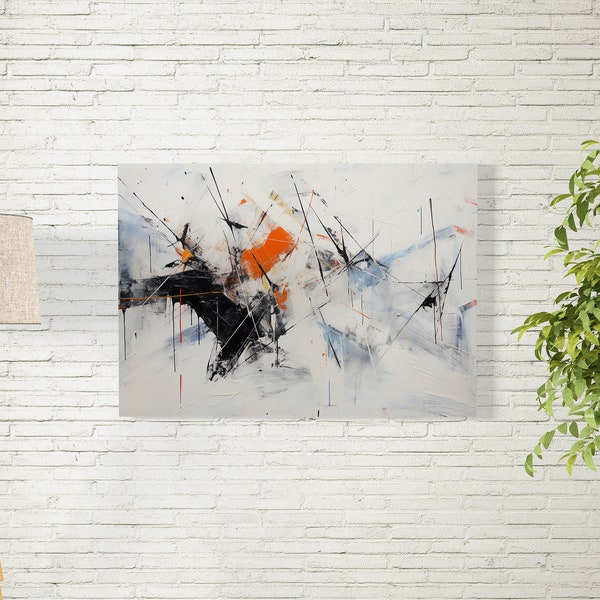 Inspirational Abstract Canvas Painting,Abstract Canvas Printing,Modern Wall Decor,Hosewarming Gift