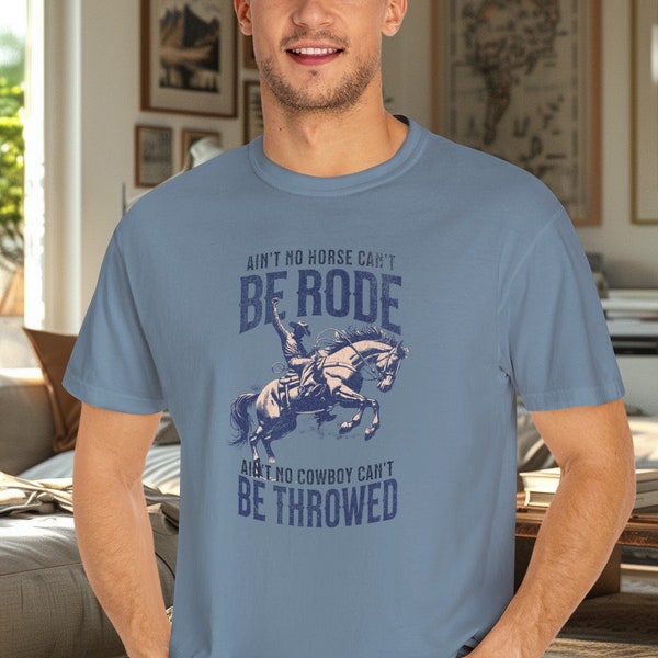 Rancher - Rodeo Slogan | Ethical Cotton, Eco-Friendly, Sizes S - 4XL, Plus Sizes Available!