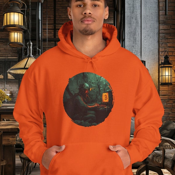 Bitcoin Miner, Unisex Heavy Blend™ Hooded Sweatshirt, Hoodie