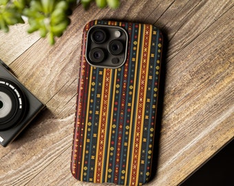 First Nations Inspired Motif, Tough Phone Cases, Protective Layers, Shock Resistant, iPhone, Samsung, Google Pixel