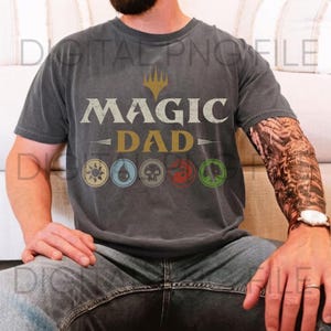 MTG Dad Png, Father's Day Png, Magic The Gathering Digital File, Geek Nerd Dad File, Dad Game Png, Dad Gifts