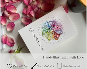 Hand-Illustrated Affirmation Cards for Women – A Gentle 44-Card Deck Made with Love