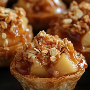 BEST RECIPE for Apple Crisp Bites | Mini Apple Pie Bites | Fall Dessert Recipe | Easy Apple Crisp Cups | Holiday Party Treats | PDF Download