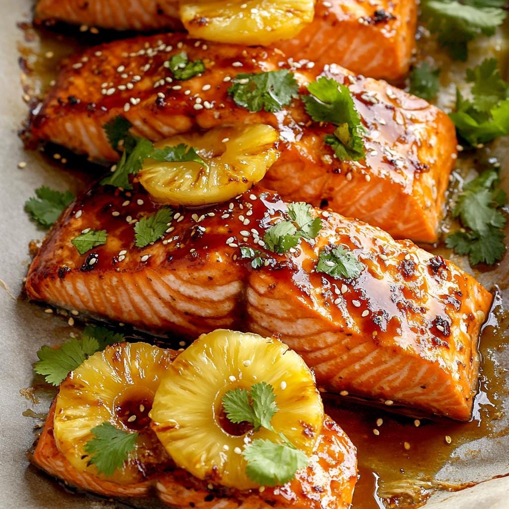 Baked Pineapple Salmon Recipe: Easy Dinner (Download PDF)