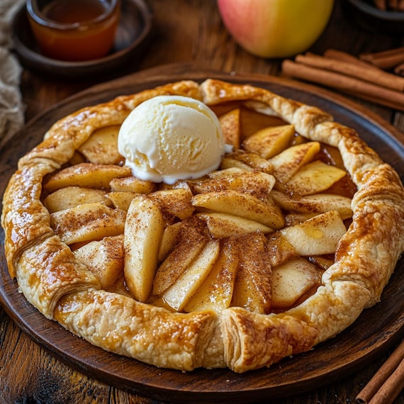 Apple Galette Recipe: Easy Rustic Tart (digital Download)