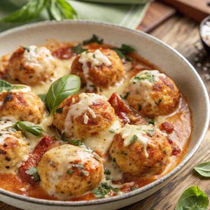 MELHOR RECEITA Para Almôndegas de Frango Assado com Ricota | Suculentas e Saborosas | Receita Italiana Caseira | Download Digital para Imprimir