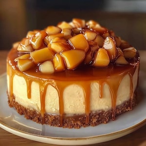 BEST RECIPE for Caramel Apple Cheesecake | Printable Dessert Guide | Download Pdf