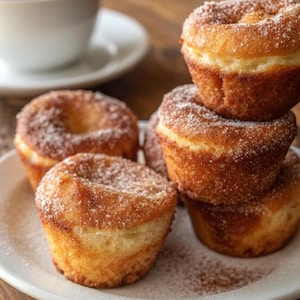 Cinnamon Sugar Donut Muffins Recipe: Easy No-Fry Breakfast (Digital Download Printable)