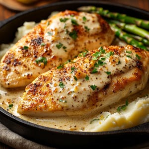 Creamy Lemon Garlic Chicken Recipe: Easy One-Pan Dinner (Download)