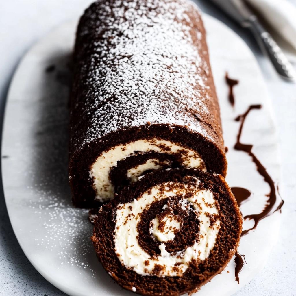 BEST RECIPE for Chocolate Roll | Easy Chocolate Swiss Roll | Printable Fine Dining | Download Pdf