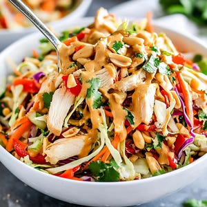 Thai Chicken Salad Recipe: Healthy Meal Prep (Printable PDF)