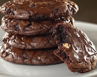 Fudgy Chocolate Brownie Cookie Recipe: Printable Dessert (PDF Download)