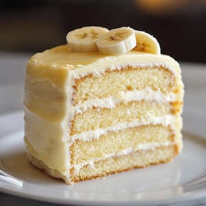 BEST RECIPE for Banana Cream Cake | Printable Recipe | Download Pdf