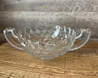 Vintage Fostoria 2 handles Trophy serving bowl