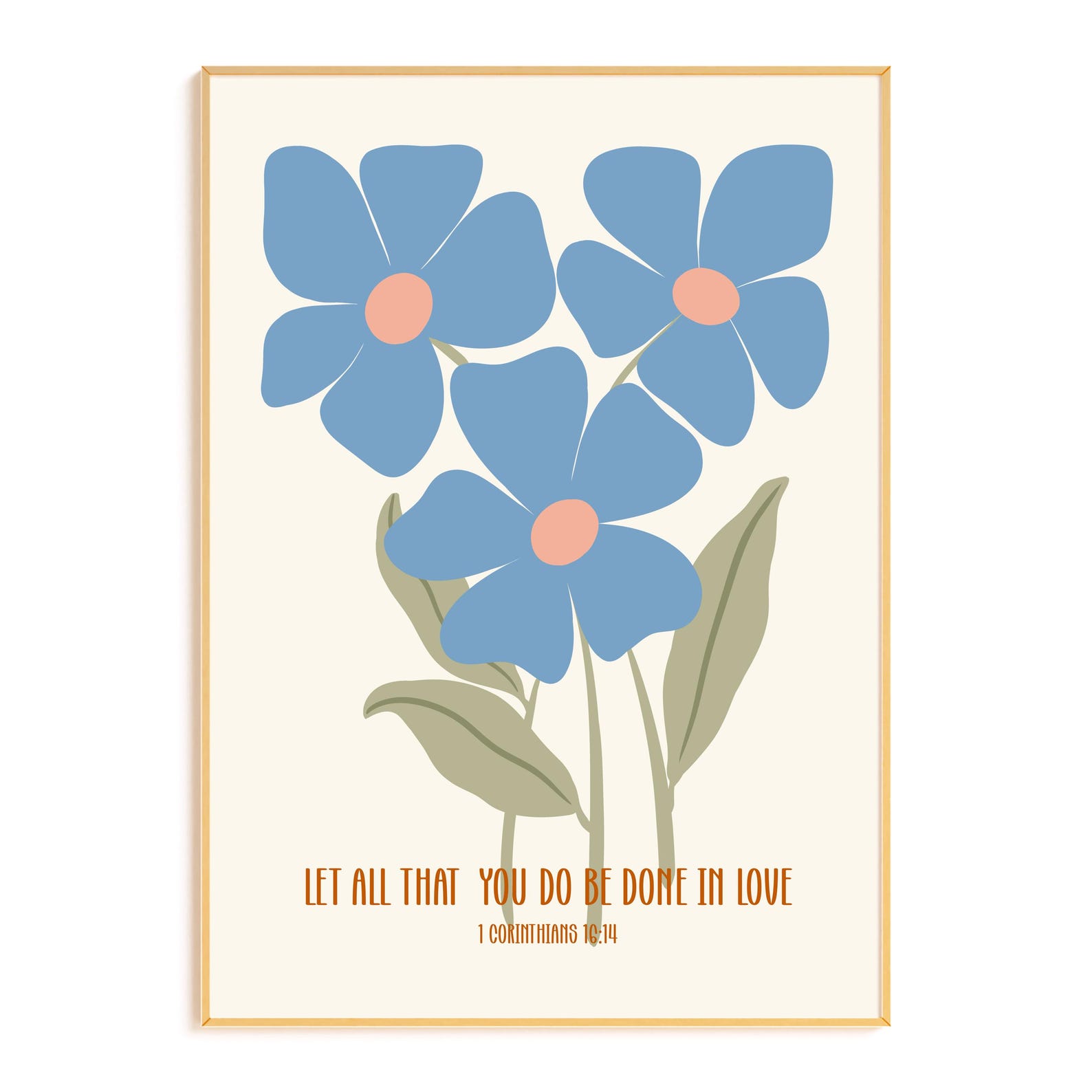 Let All That You Do Be Done in Love, Digital Print, Bible Verse ...