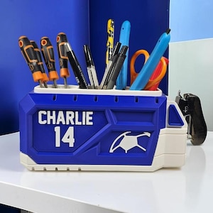 Football Inspired Toolbox Pen Pot & Desk Organiser image 1