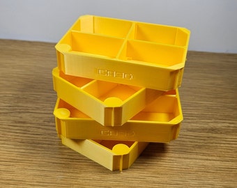 DeWalt TSTAK / Stanley Pro-Stack shallow organiser tray / nesting cup with dividers