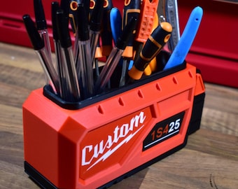 Milwaukee Inspired Toolbox Pen Pot & Desk Organiser