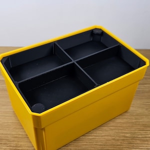Bandeja organizadora grande y poco profunda DeWalt TSTAK / Stanley Pro-Stack / recipiente apilable con divisores