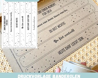 Mindfulness bands, You are important, gift labels, print template, craft template gift wrapping, give the gift of mindfulness, PDF