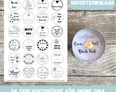 24 Teelichtbotschaften für Oma, Teelicht Botschaft, Beste Oma, Geschenk für Oma, Omi Geburtstag, Kerzentattoo, Download zum Selberausdrucken