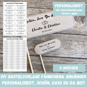 Decorazione da tavolo personalizzata, bello che tu sia qui, matrimonio, etichetta regalo, decorazione per torta, regalo per gli ospiti, decorazione da tavolo modello artigianale fai-da-te