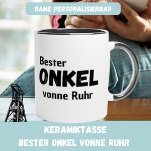 Cup BEST UNCLE, Ruhr area, customizable with name, coffee mug, coffee pot, Ruhrpott gift for uncle, birthday