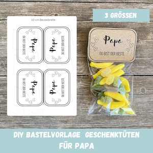 Imprimir modelo de presente para o pai, pai, você é o melhor, para o Dia dos Pais, embalagem de presente, aniversário do pai, sacola de presente, PDF