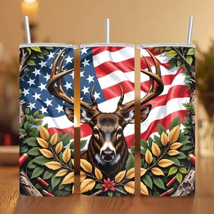 Deer Tumbler Wrap png 20 Unzen Skinny Tumbler Sublimation Design Nahtloser digitaler Download PNG Instant DIGITAL NUR USA Jagdsaison