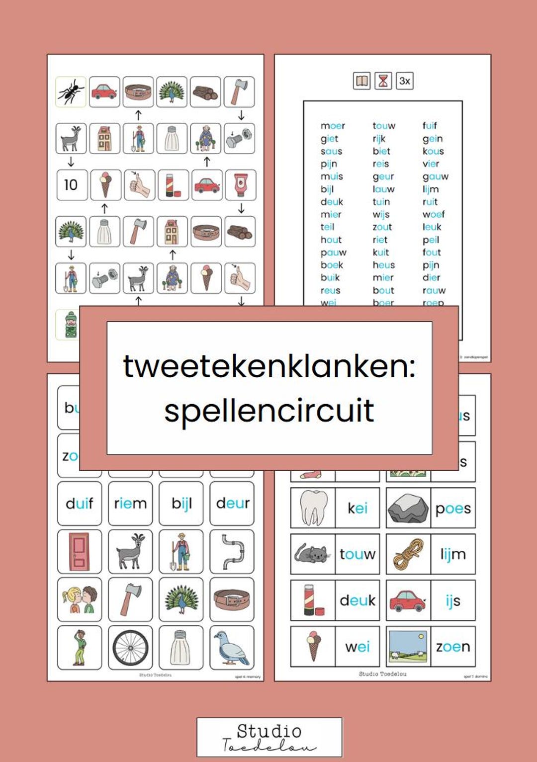 Reading - Two-character Sounds - Spelling Circuit - Etsy