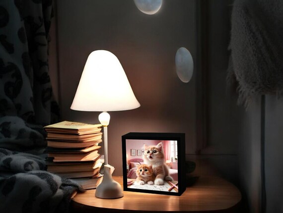 Lampada 3D Notturna A Forma Di Gatto, 7 Colori Touch, USB O Batteria, Regalo Per Amanti Dei Gatti, Natale, Compleanno