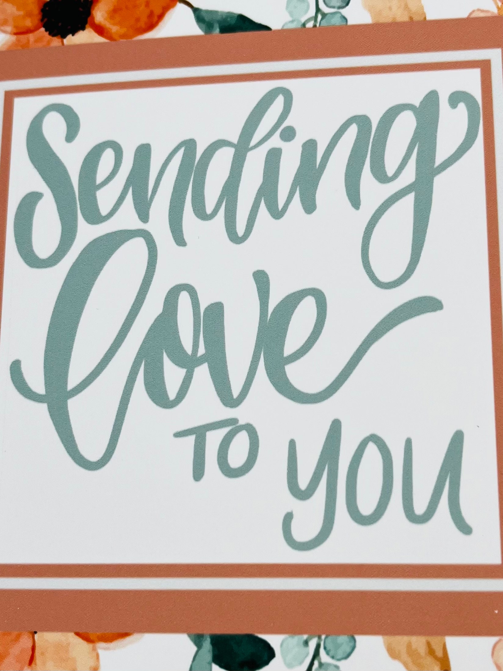 Sending Love to You Card, Thinking of You, Get Well Soon Card, Card for ...