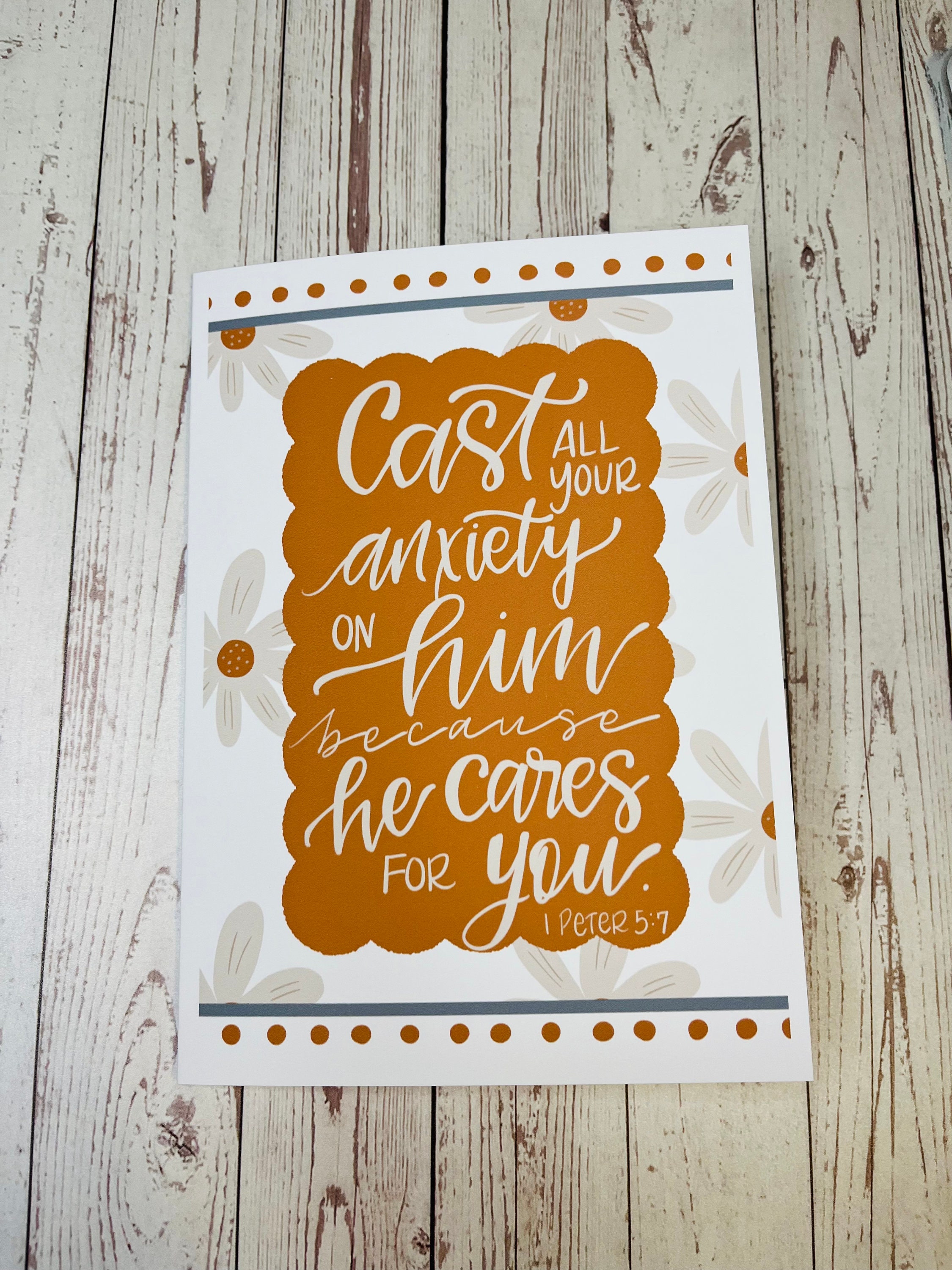 Christian Encouragement Card, Thinking of You, Get Well Soon, Sympathy ...