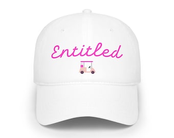 Cappello da golf da donna Entitled: divertente berretto da golf per gli amanti del golf