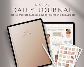 Digital Daily Journal | Digital Notebook | GoodNotes Journal | iPad Journal | Student Notebook | Digital Diary Journal | Notability Journal
