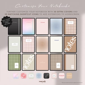 Digital Notebook | GoodNotes Notebook, Student Notebook, iPad Notebook, GoodNotes Template, Notebook Journal | Lined, Grid, Dotted, Cornell image 9