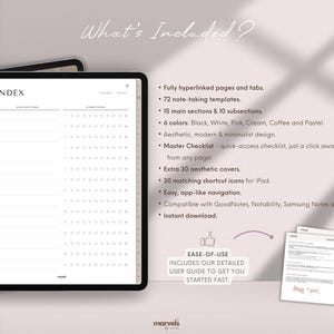 Digital Notebook | GoodNotes Notebook, Student Notebook, iPad Notebook, GoodNotes Template, Notebook Journal | Lined, Grid, Dotted, Cornell image 2