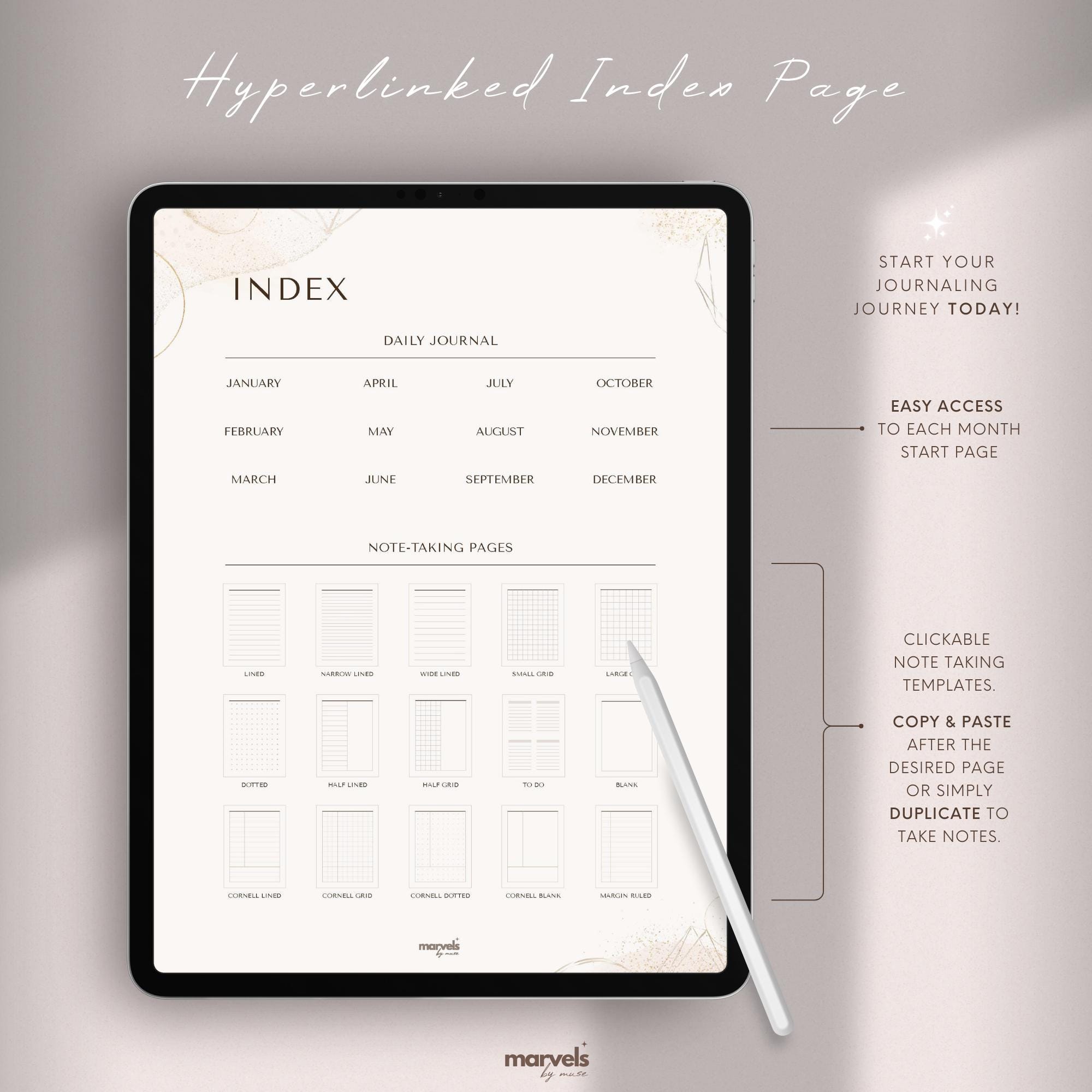 Digital Daily Journal | Digital Notebook | Goodnotes Journal | iPad ...