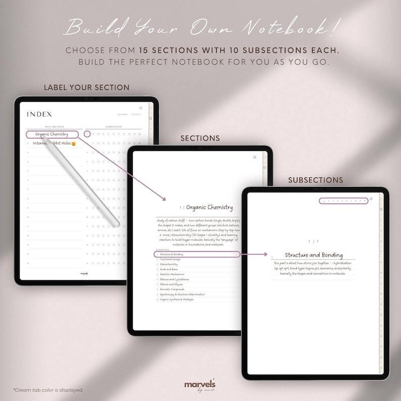 Digital Notebook | GoodNotes Notebook, Student Notebook, iPad Notebook, GoodNotes Template, Notebook Journal | Lined, Grid, Dotted, Cornell image 6