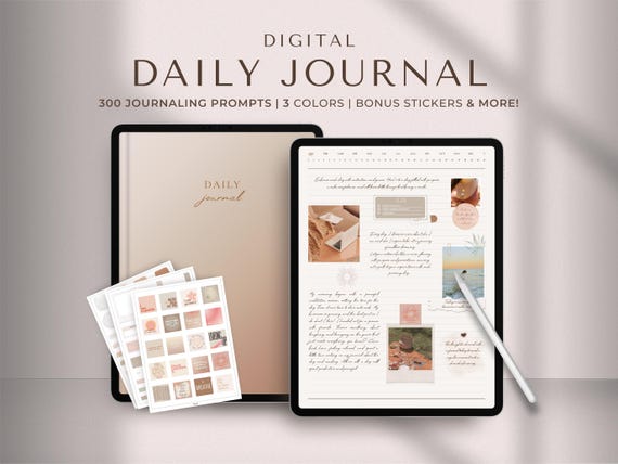Digital Daily Journal | Digital Notebook | GoodNotes Journal | iPad Journal | Student Notebook | Digital Diary Journal | Notability Journal
