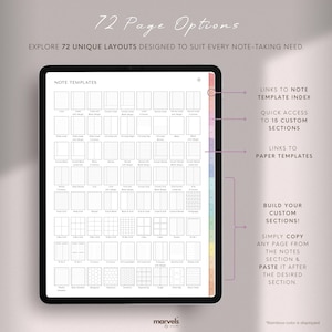 Digital Notebook | GoodNotes Notebook, Student Notebook, iPad Notebook, GoodNotes Template, Notebook Journal | Lined, Grid, Dotted, Cornell image 10