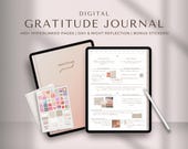 Digital Gratitude Journal | Digital Journal, Daily Gratitude Journal, GoodNotes Journal, Mindfulness Journal, Mental Health, Self Care, iPad