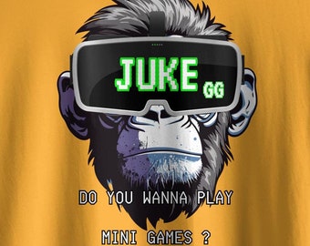 Gorilla Tag Juke Kids T-Shirt, VR Gaming Tee, Funny Monkey Gift