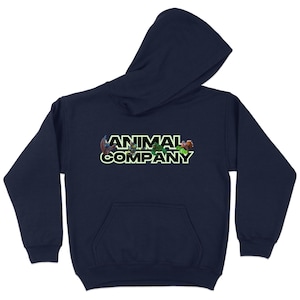 Animal Company VR Game Hoodie, Funny Animal Graphic, Unique Hoodie Gift, Cartoon Animal Hoodie, Gorilla, Cat, Turkey, Skeleton